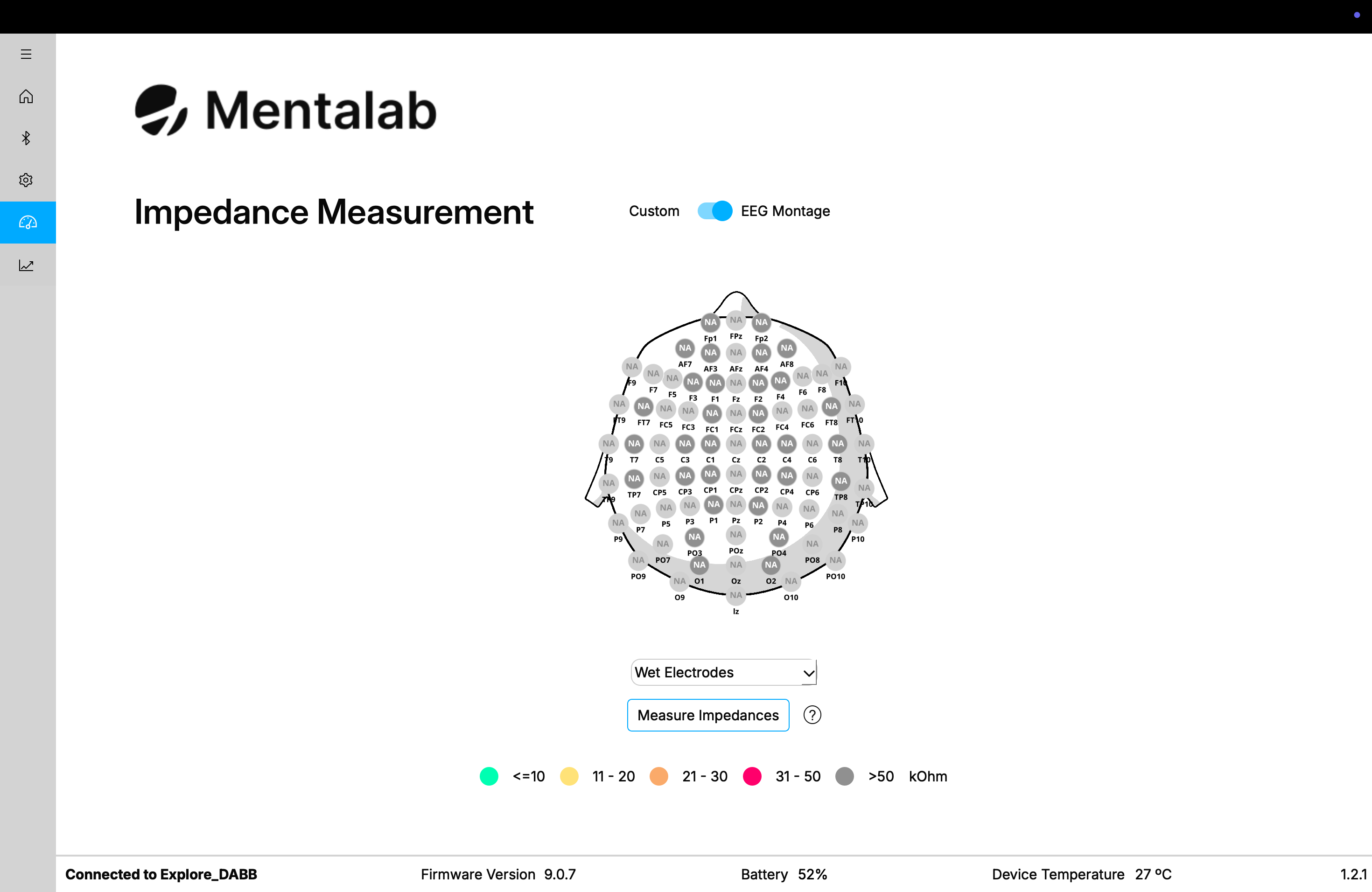 EEG montage view